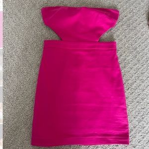 Superdown Strapless Pink Mini Dress